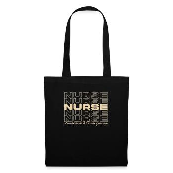 Infirmière d’urgence Infirmières médicales élégantes - Sac en tissu - noir - Devant