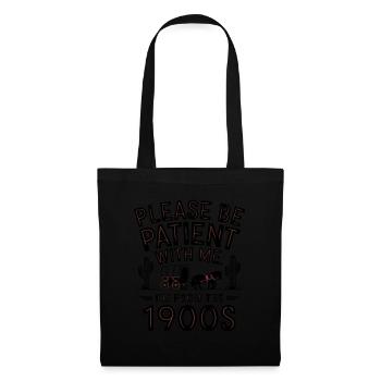 S’il vous plaît, soyez patient avec moi, je viens de la - Sac en tissu - noir - Devant