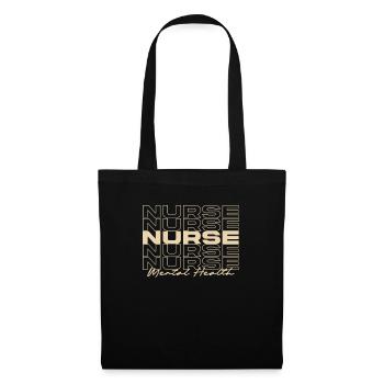 Infirmière en santé mentale Infirmières médicales élégantes - Sac en tissu - noir - Devant