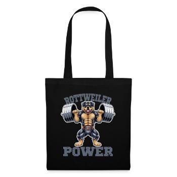 Rottweiler Power Gym Powerlifting Strength - Tote Bag - black - Front
