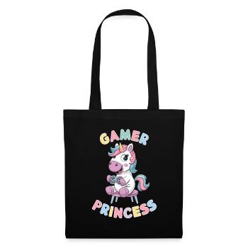 Unicorn Gamer Princess Playful And Fantastic - Tote Bag - black - Front