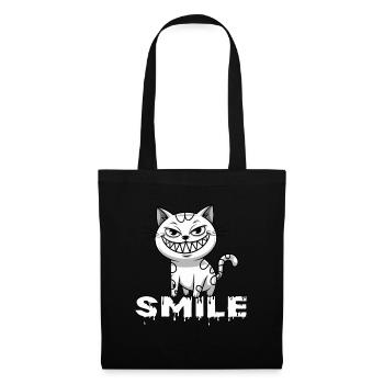 Smiling Cat Grin Smile for Cat Lover - Tote Bag - black - Front
