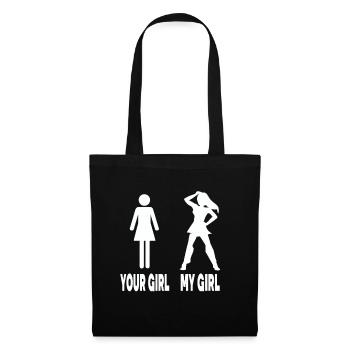 Your Girl My Girls Humorous Illustration - Tote Bag - black - Front
