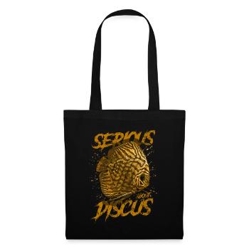 Sérieux au sujet du discus aquariophile gardien de discus - Sac en tissu - noir - Devant