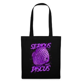 Sérieux au sujet du discus aquariophile gardien de discus - Sac en tissu - noir - Devant