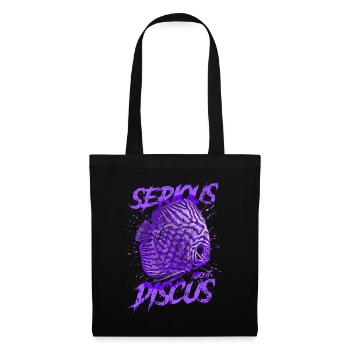 Sérieux au sujet du discus aquariophile gardien de discus - Sac en tissu - noir - Devant
