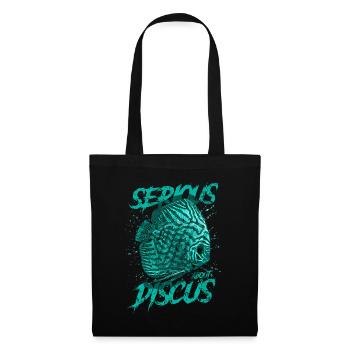 Sérieux au sujet du discus aquariophile gardien de discus - Sac en tissu - noir - Devant