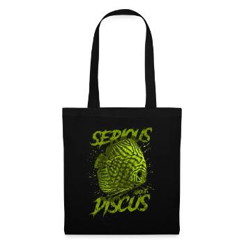 Sérieux au sujet du discus aquariophile gardien de discus - Sac en tissu - noir - Devant