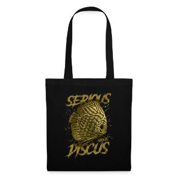 Sérieux au sujet du discus aquariophile gardien de discus - Sac en tissu - noir - Devant