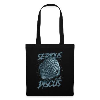 Sérieux au sujet du discus aquariophile gardien de discus - Sac en tissu - noir - Devant