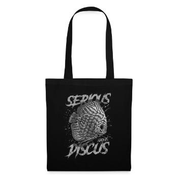 Sérieux au sujet du discus aquariophile gardien de discus - Sac en tissu - noir - Devant