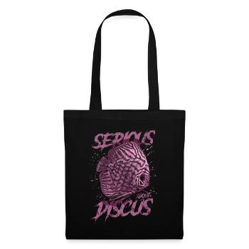 Sérieux au sujet du discus aquariophile gardien de discus - Sac en tissu - noir - Devant