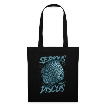 Sérieux au sujet du discus aquariophile gardien de discus - Sac en tissu - noir - Devant