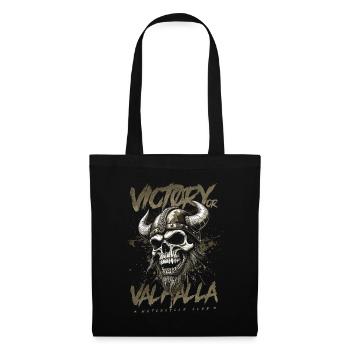 Motorcycle Norse Viking Victory Or Valhalla - Tote Bag - black - Front