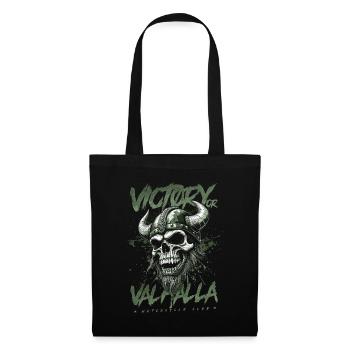 Motorcycle Norse Viking Victory Or Valhalla - Tote Bag - black - Front
