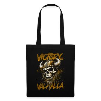 Norse Viking Victory Or Valhalla - Tote Bag - black - Front