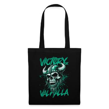 Norse Viking Victory Or Valhalla - Tote Bag - black - Front