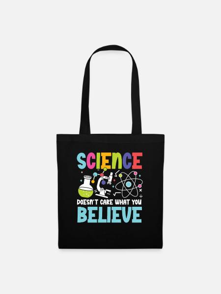 La science est indépendante : promouvoir l’enseignement des STIM - Sac en tissu - noir
