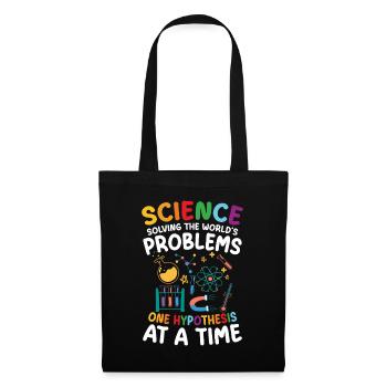 Natural sciences help solve world problems - Tote Bag - black - Front