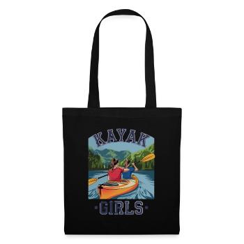 Kayak Girls Nature Adventure for Water Sports - Tote Bag - black - Front
