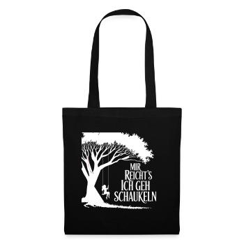 I've had enough, I'm going swinging under the tree - Tote Bag - black - Front