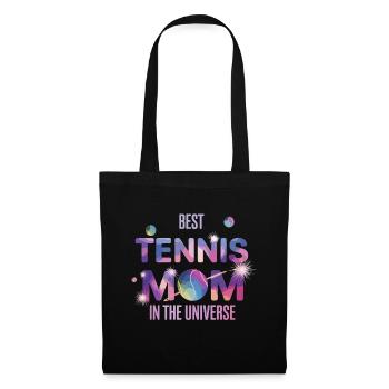 Best Tennis Mom In The Universe Galactic Funny - Tote Bag - black - Front