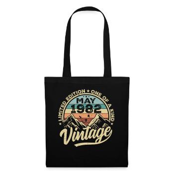 Birthday Vintage May 1982 original May 1982 - Tote Bag - black - Front