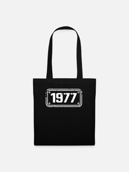 1977 Cadeau 1977 vintage 1977 limited edition 1977 - Stoffbeutel - Schwarz