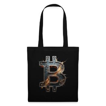 Bitcoin Design für BTC Fans - Stoffbeutel - Schwarz - Vorne