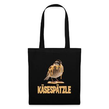 Käsespätzle Vogel Illustratif Humoristique - Sac en tissu - noir - Devant