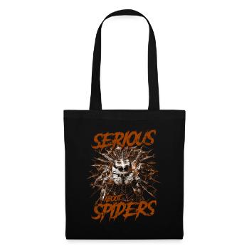 Sérieux au sujet des araignées sauteuses Propriétaire d’une araignée de compagnie - Sac en tissu - noir - Devant