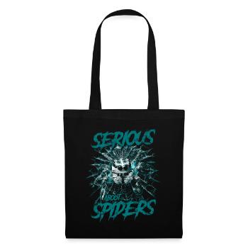 Sérieux au sujet des araignées sauteuses Propriétaire d’une araignée de compagnie - Sac en tissu - noir - Devant