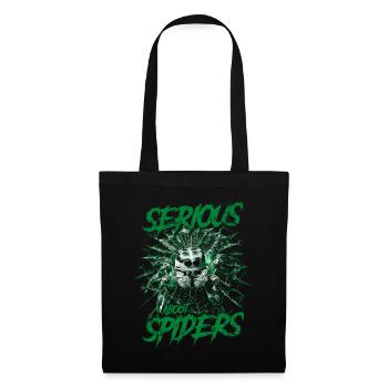 Sérieux au sujet des araignées sauteuses Propriétaire d’une araignée de compagnie - Sac en tissu - noir - Devant