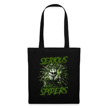 Sérieux au sujet des araignées sauteuses Propriétaire d’une araignée de compagnie - Sac en tissu - noir - Devant