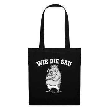 How The Sow Wild Boar Illustration Humorous - Tote Bag - black - Front