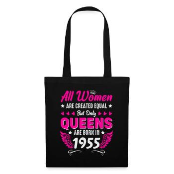 Queens born in 1955 70th birthday - Tote Bag - black - Front