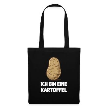 Ich Bin Eine Kartoffel – Humorvoller - Stoffbeutel - Schwarz - Vorne