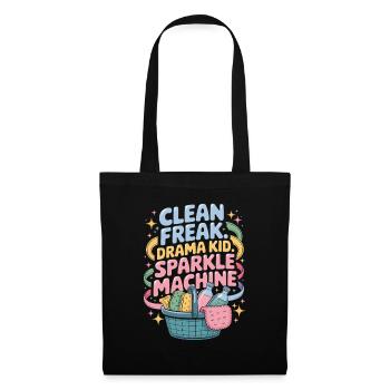 Clean Freak Drama Kid Sparkle Machine Perfect - Tote Bag - black - Front
