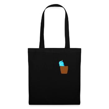 Narwal in Brusttasche Wal in Tasche - Stoffbeutel - Schwarz - Vorne