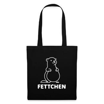 Fettes Frettchen ist ein Fettchen dickes Fretchen - Stoffbeutel - Schwarz - Vorne