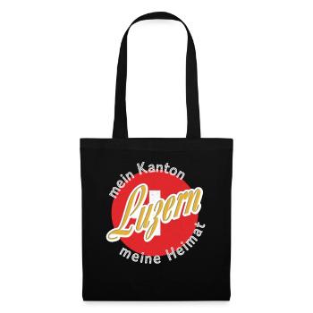 Meine Heimat Luzern Geschenk - Stoffbeutel - Schwarz - Vorne