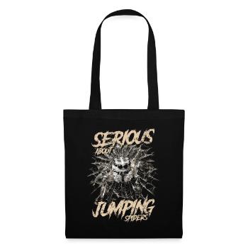 Sérieux au sujet des araignées sauteuses Propriétaire d’une araignée de compagnie - Sac en tissu - noir - Devant