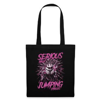 Sérieux au sujet des araignées sauteuses Propriétaire d’une araignée de compagnie - Sac en tissu - noir - Devant