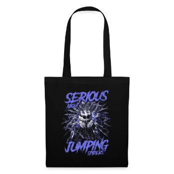 Sérieux au sujet des araignées sauteuses Propriétaire d’une araignée de compagnie - Sac en tissu - noir - Devant