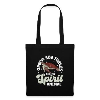 My Spirit Animal - Green Sea Turtle - Tote Bag - black - Front