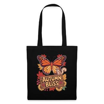 Autumn Joy Butterfly Squirrel and - Tote Bag - black - Front