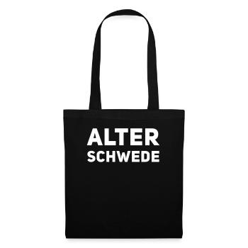 Alter Schwede - Lustiger Spruch - Funny - Stoffbeutel - Schwarz - Vorne
