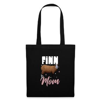 Finnschaf Mama - Stoffbeutel - Schwarz - Vorne