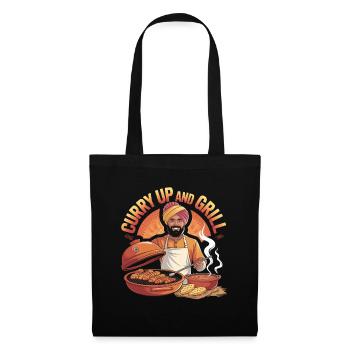 Curry Up and Grill BBQ India Cooking - Tote Bag - black - Front