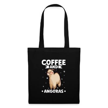 Café et chèvre angora - Sac en tissu - noir - Devant